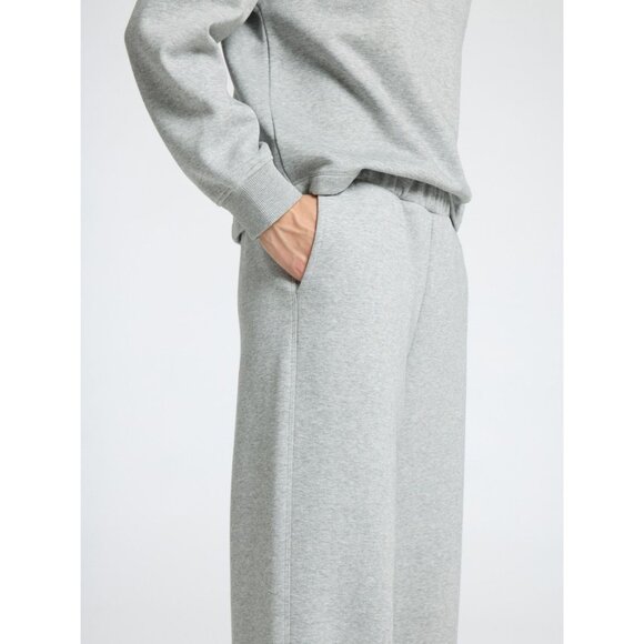 New Selected Femme Wide Leg Sweatpants Fleece Cozy Slouchy Oversized Loose Long - Picture 13 of 14